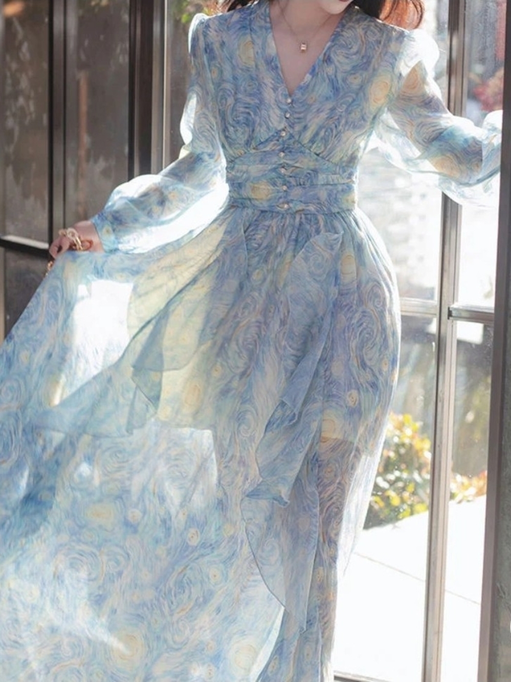 Van Gogh Starry Night dreamy Long Dress